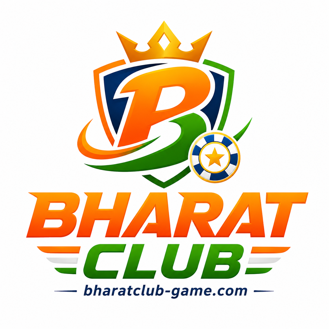 Bharat Club orange green brand mark